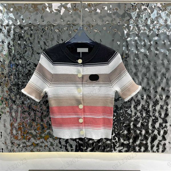 brand sweater colorful striped thread round neck short sleeve knitted sweater metallic button open soft skin friendly slim knitwear woman sw, White;black
brand sweater colorful striped thread round neck short sleeve knitted sweater metallic button open soft skin friendly slim knitwear woman sw, White;black
