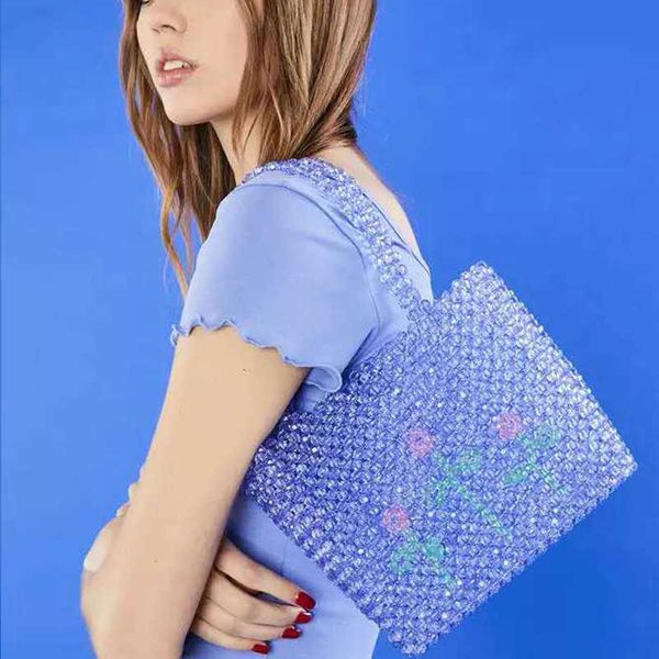 three small flowers acrylic beaded handbag purple corner cut pretty girl synthetic woman grass bag 230304
three small flowers acrylic beaded handbag purple corner cut pretty girl synthetic woman grass bag 230304