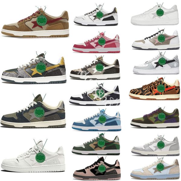 black bapesta sk8 shoes mens womens platform trainers camo stars white green red yellow text code camo - grey purple sneakers size 36-45
black bapesta sk8 shoes mens womens platform trainers camo stars white green red yellow text code camo - grey purple sneakers size 36-45