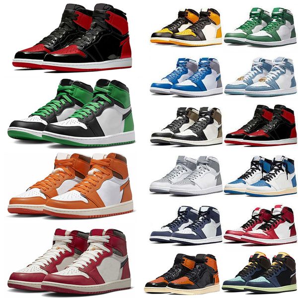 1 jumpman 1s men women basketball shoes lucky green bred patent lost found true blue starfish dark mocha yellow toe taxi shadow newstalgia
1 jumpman 1s men women basketball shoes lucky green bred patent lost found true blue starfish dark mocha yellow toe taxi shadow newstalgia