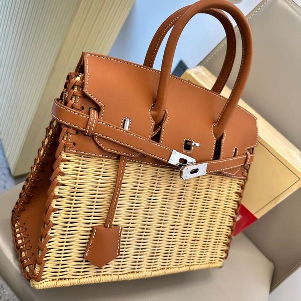 9a quality luxurys designer kellies birkines bag cowhide rattan weave leather 30cm with box tote woman tote bag classic handle fashion hardw
9a quality luxurys designer kellies birkines bag cowhide rattan weave leather 30cm with box tote woman tote bag classic handle fashion hardw