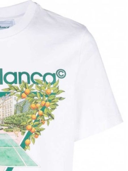 casablanca designer classic fashion cotton t shirt tennis court floral sicilian style couple hawaiian short sleeve tee, White;black
casablanca designer classic fashion cotton t shirt tennis court floral sicilian style couple hawaiian short sleeve tee, White;black