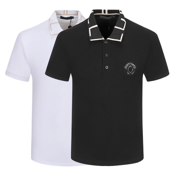 designer men's polo shirt threaded lapel short sleeve casual brand embroidery pure cotton brand pure cotton high street business fashio, White;black
designer men's polo shirt threaded lapel short sleeve casual brand embroidery pure cotton brand pure cotton high street business fashio, White;black
