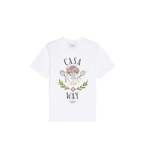 23ss new casablanca designer classic fashion cotton tee t shirt men and women loose versatile short sleeve fashion shirt polos, White;black
23ss new casablanca designer classic fashion cotton tee t shirt men and women loose versatile short sleeve fashion shirt polos, White;black