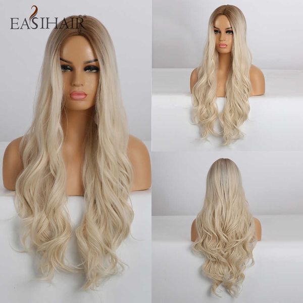 synthetic wigs easihair long wavy blonde ombre wigs high density synthetic for women cosplay brown heat resistant natural hair wig 230227, Black
synthetic wigs easihair long wavy blonde ombre wigs high density synthetic for women cosplay brown heat resistant natural hair wig 230227, Black