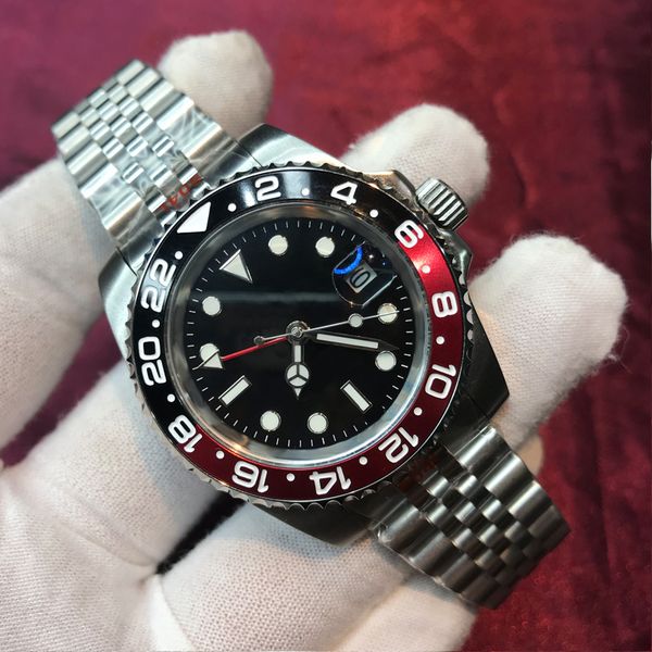 16 styles mens watches luxury aaa watch gmt ii-126710 batman 40mm red&black ceramic bezel men mechanical automatic movement wristwatches, Slivery;brown
16 styles mens watches luxury aaa watch gmt ii-126710 batman 40mm red&black ceramic bezel men mechanical automatic movement wristwatches, Slivery;brown