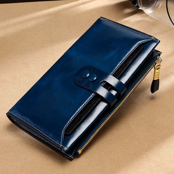 clutch bags high grade leather lady's purse multi card oil wax wallet long anti theft brush hand bag
clutch bags high grade leather lady's purse multi card oil wax wallet long anti theft brush hand bag