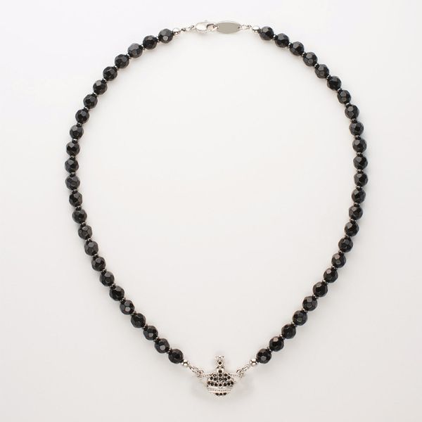 pendant necklace vivi west highest version west chains luxury pacific post saturn black agate multi-layer light luxury senior luxury jewelle, Silver
pendant necklace vivi west highest version west chains luxury pacific post saturn black agate multi-layer light luxury senior luxury jewelle, Silver