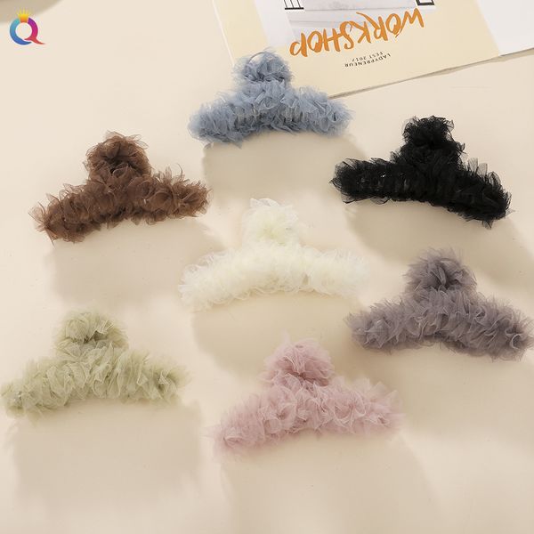 new large chiffon claw clip ribbon hair bow large size fabric ribbon flower rose claw jaw clamps clips accessories for women 1811, Slivery;white
new large chiffon claw clip ribbon hair bow large size fabric ribbon flower rose claw jaw clamps clips accessories for women 1811, Slivery;white