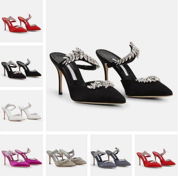 luxury lurum sandals shoes women satin crystal embellished mules stiletto high heel wedding party lady pointed toe slipper eu35-43, Black
luxury lurum sandals shoes women satin crystal embellished mules stiletto high heel wedding party lady pointed toe slipper eu35-43, Black