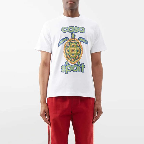 casablanca designer classic fashion cotton t shirt tortoise crack print men and women loose and versatile short-sleeve tee, White;black
casablanca designer classic fashion cotton t shirt tortoise crack print men and women loose and versatile short-sleeve tee, White;black