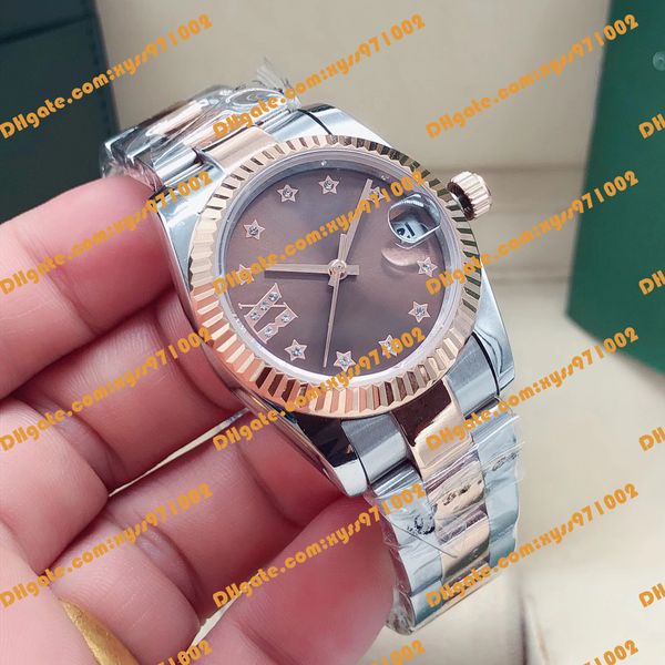 women's watch asia 2813 automatic watch 278241 278243 31mm brown dial star time mark 18k rose gold 316 stainless steel strap folding bu, Slivery;brown
women's watch asia 2813 automatic watch 278241 278243 31mm brown dial star time mark 18k rose gold 316 stainless steel strap folding bu, Slivery;brown