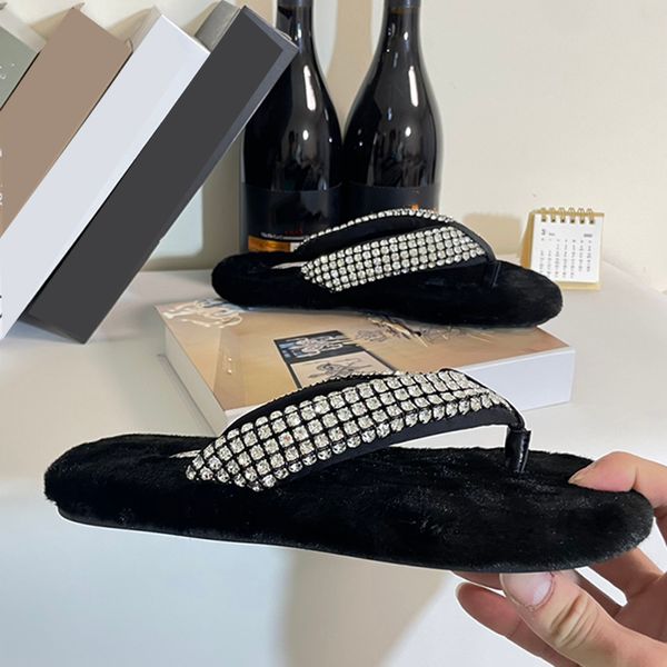 women's flip-flops rhindiamonds plush slippers sandals air conditioning room shoes luxury designer summer simple soft comfortable beach, Black
women's flip-flops rhindiamonds plush slippers sandals air conditioning room shoes luxury designer summer simple soft comfortable beach, Black