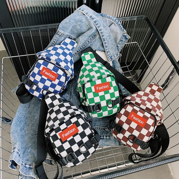 kids checkerboard chest backpacks boys one-shoulder sports casual bags girls canvas purse 2023 children messenger bag z0618
kids checkerboard chest backpacks boys one-shoulder sports casual bags girls canvas purse 2023 children messenger bag z0618