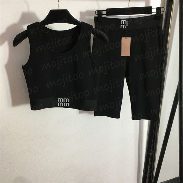 women yoga tanks shorts sets designer tracksuits letter webbing elastic vest leggings sports suits, Black
women yoga tanks shorts sets designer tracksuits letter webbing elastic vest leggings sports suits, Black