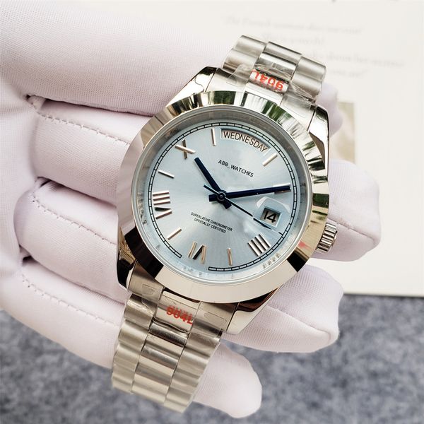abb_watches mens watch automatic mechanical watches modern business wristwatch round stainless steel watch waterproof sapphire watches day d, Slivery;brown
abb_watches mens watch automatic mechanical watches modern business wristwatch round stainless steel watch waterproof sapphire watches day d, Slivery;brown