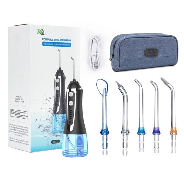 ag portable oral irrigator usb rechargeable water flosser dental water jet 300ml 5models water tank waterproof teeth cleaner 220609310014
ag portable oral irrigator usb rechargeable water flosser dental water jet 300ml 5models water tank waterproof teeth cleaner 220609310014