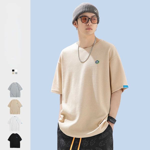 men's t-shirts casual men's waffle short sleeve t-shirt men's 2022 spring summer new simple loose t-shirt couple clothes stre, White;black
men's t-shirts casual men's waffle short sleeve t-shirt men's 2022 spring summer new simple loose t-shirt couple clothes stre, White;black