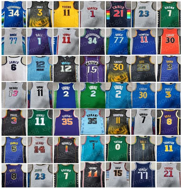 2022-23 stitch basketball ja morant jersey stephen curry lamelo ball kyrie irving lillard tatum devin booker kevin durant luka doncic anteto, Black;red
2022-23 stitch basketball ja morant jersey stephen curry lamelo ball kyrie irving lillard tatum devin booker kevin durant luka doncic anteto, Black;red