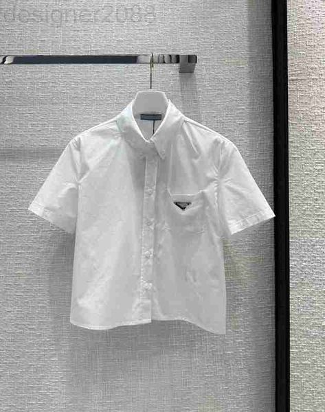 women's blouses & shirts designer milan runway 2023 new spring summer lapel neck short sleeve brand same style 0130-10 0mlh, White
women's blouses & shirts designer milan runway 2023 new spring summer lapel neck short sleeve brand same style 0130-10 0mlh, White