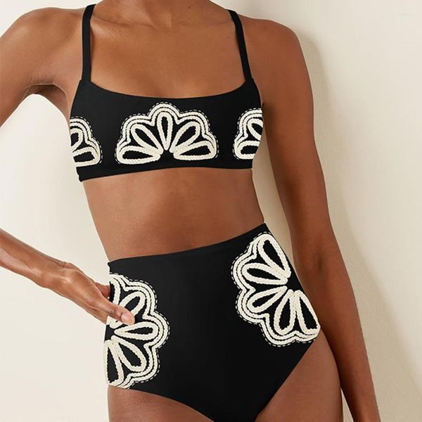 women's swimwear white simple print fashion bikini swimsuit two pieces tankini women swimming suits patchwork 2023 luxury, White;black
women's swimwear white simple print fashion bikini swimsuit two pieces tankini women swimming suits patchwork 2023 luxury, White;black