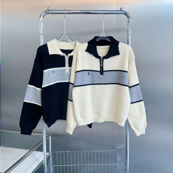 sweater sweater women designer classic collar zip knit pullover embroidered warm long sleeve shirt sweatshirt jblvw, Black
sweater sweater women designer classic collar zip knit pullover embroidered warm long sleeve shirt sweatshirt jblvw, Black