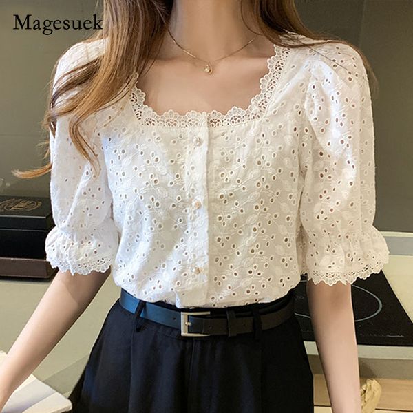 womens blouses shirts fashion elegant summer short sleeve woman square collar hollow out white blouse women korean lace shirt blusas 13934 2
womens blouses shirts fashion elegant summer short sleeve woman square collar hollow out white blouse women korean lace shirt blusas 13934 2
