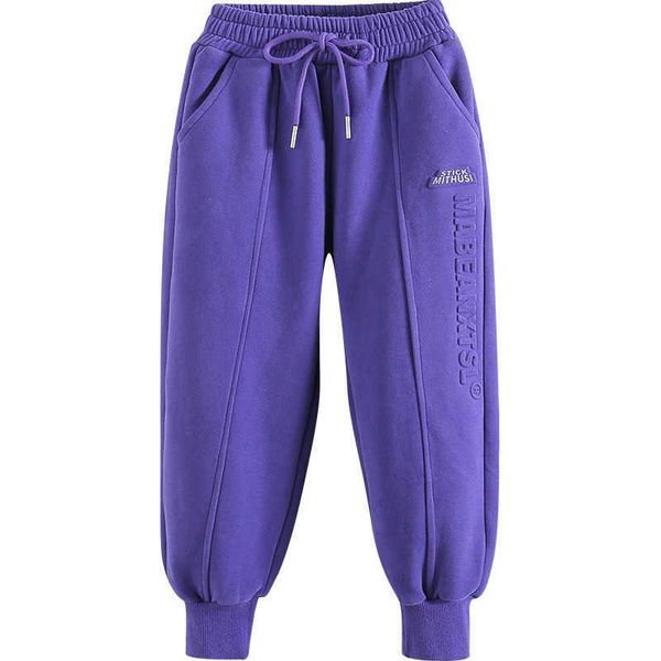 fenghe girls' spring casual pants 2023 new sports pants middle and large chil1en's trousers western-style chil1en's trousers, Blue