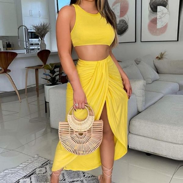 two piece dress summer women skirt breathable set sunflower print split round neck crop pleated for dating 230303, White
two piece dress summer women skirt breathable set sunflower print split round neck crop pleated for dating 230303, White