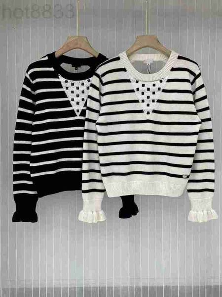 women's sweaters designer 2023 new spring milan runway o neck long sleeve high end jacquard pullover e48o, White;black
women's sweaters designer 2023 new spring milan runway o neck long sleeve high end jacquard pullover e48o, White;black