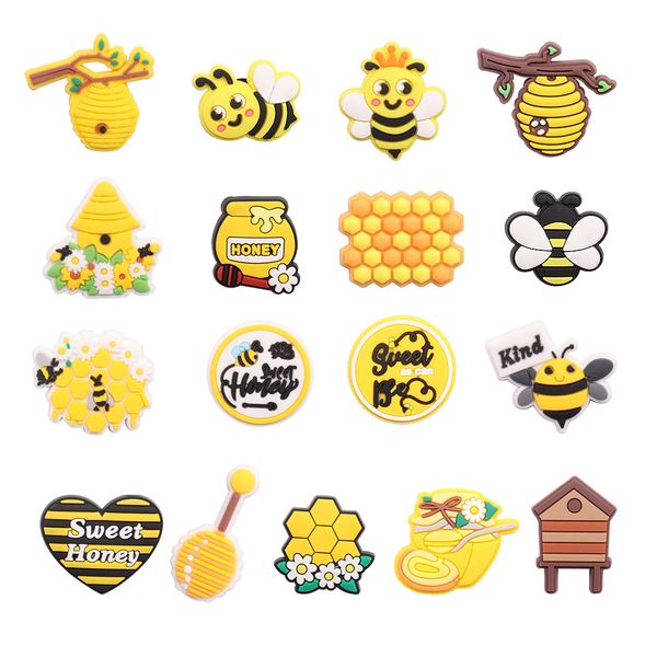 wholesale 100pcs sweet honey bee honeycomb pvc lovely shoe designer decorations buckle for kids croc charms jibz button clog, White;pink
wholesale 100pcs sweet honey bee honeycomb pvc lovely shoe designer decorations buckle for kids croc charms jibz button clog, White;pink