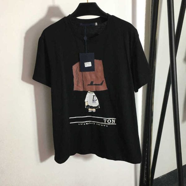 23ss designer brand women t-shirts pure cotton box headgear portrait printing short-sleeved round neck t-shirt womens clothing a1, White
23ss designer brand women t-shirts pure cotton box headgear portrait printing short-sleeved round neck t-shirt womens clothing a1, White