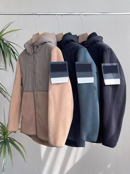 autumn winter mens jackets polar fleece hooded mens and womens casual windproof splicing armband warm jacket, Black;brown
autumn winter mens jackets polar fleece hooded mens and womens casual windproof splicing armband warm jacket, Black;brown