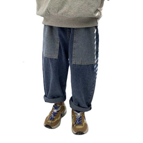 2023 spring and autumn new chil1en's wear girls' casual pants baby pants boys' jeans, Blue
2023 spring and autumn new chil1en's wear girls' casual pants baby pants boys' jeans, Blue