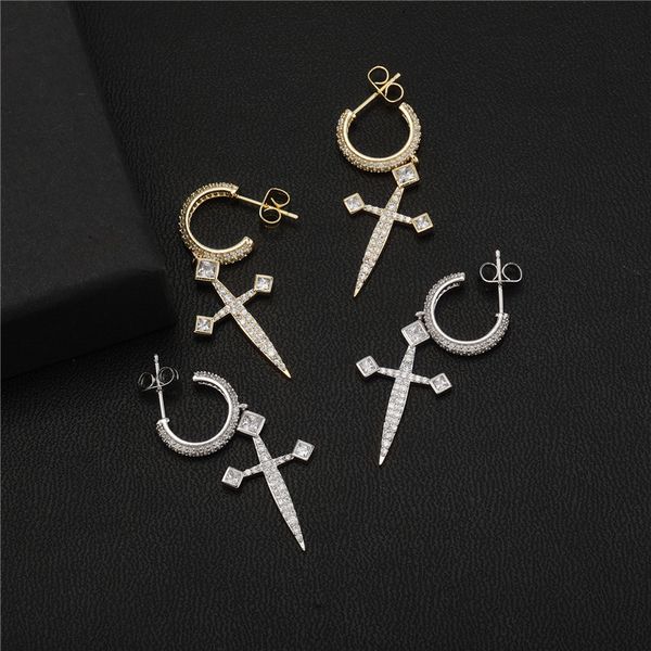 925 silver stud earrings gold silver plated women's full diamond premium feeling temperament earrings, Golden;silver
925 silver stud earrings gold silver plated women's full diamond premium feeling temperament earrings, Golden;silver