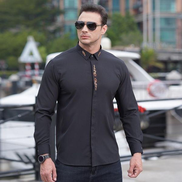 men's dress shirts quality plus size men business anti-wrinkle long sleeve embroidery large smart casual covered button oversize white, White;black
men's dress shirts quality plus size men business anti-wrinkle long sleeve embroidery large smart casual covered button oversize white, White;black