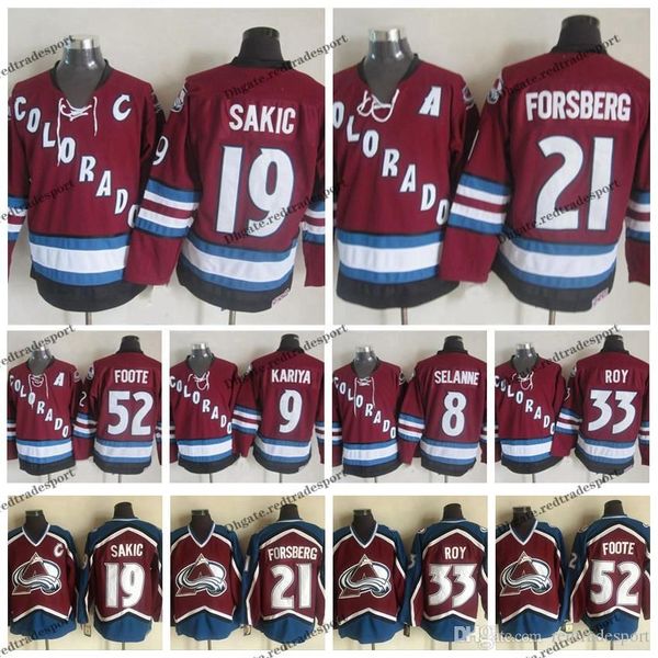 custom vintage colorado avalanche hockey jerseys 52 adam foote 21 peter forsberg 8 teemu selanne 9 paul kariya 19 joe sakic 33 patrick roy j, Black;red
custom vintage colorado avalanche hockey jerseys 52 adam foote 21 peter forsberg 8 teemu selanne 9 paul kariya 19 joe sakic 33 patrick roy j, Black;red