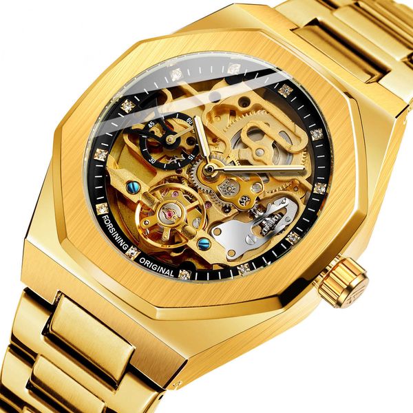 watches forsing men's automatic mechanical watch luminous three eye six needle week steel band, Slivery;black
watches forsing men's automatic mechanical watch luminous three eye six needle week steel band, Slivery;black