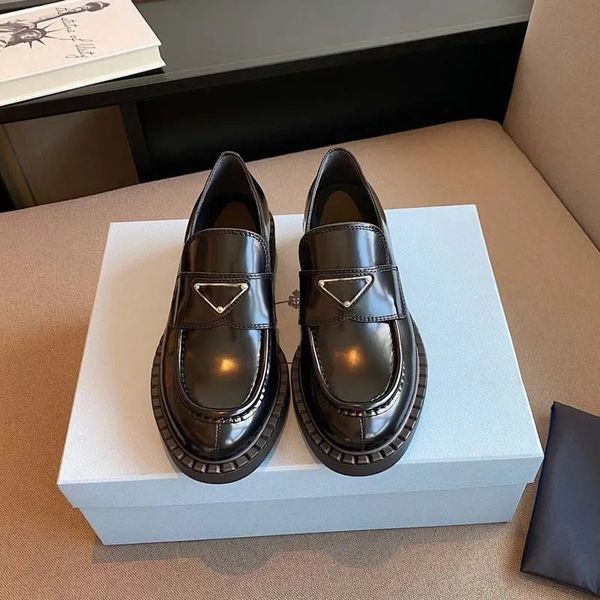luxury design spring women dress leather shoes monolith brushed leather woman loafers platform wedge flat shoe slip on loafer round pointed, Black
luxury design spring women dress leather shoes monolith brushed leather woman loafers platform wedge flat shoe slip on loafer round pointed, Black