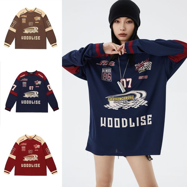 women jackets autumn and winter hoodie sweatshirt high street american style retro locomotive clothing picture heavy oversize long-sleeved, Black;brown
women jackets autumn and winter hoodie sweatshirt high street american style retro locomotive clothing picture heavy oversize long-sleeved, Black;brown