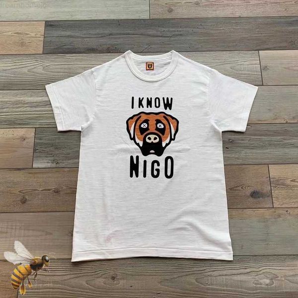 new human made t-shirt men women cotton tee casual dog t shirts 0304, White;black 
new human made t-shirt men women cotton tee casual dog t shirts 0304, White;black