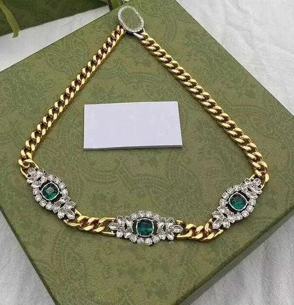 fashion vintage emerald for men women jewelry necklaces cuban choker crystal punk chunky thick link chain with box, Silver
fashion vintage emerald for men women jewelry necklaces cuban choker crystal punk chunky thick link chain with box, Silver