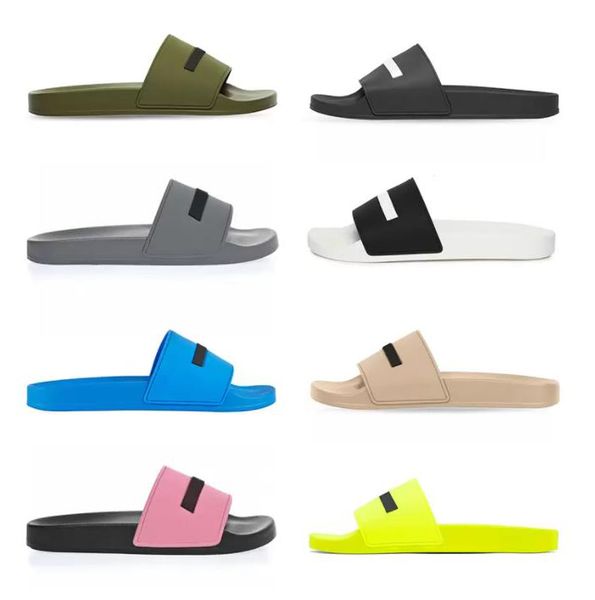 men women designer slippers summer pool slides black fluo green white cool grey beige blue pink split mens rubber sandal paris shoes size 36
men women designer slippers summer pool slides black fluo green white cool grey beige blue pink split mens rubber sandal paris shoes size 36