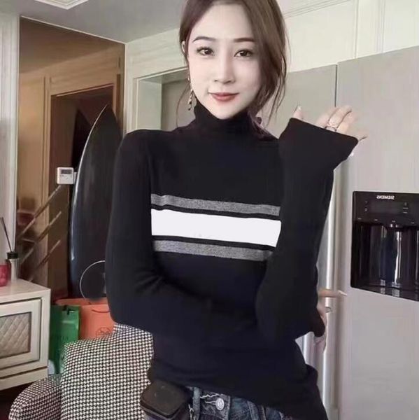 spring 2023 designer luxury women's knits high-end brand high-quality cotton transport long-sleeved sweater turtleneck leggings comfort, White
spring 2023 designer luxury women's knits high-end brand high-quality cotton transport long-sleeved sweater turtleneck leggings comfort, White