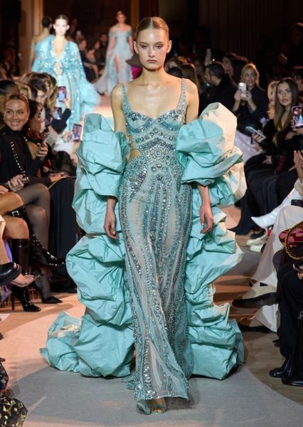 zuhair murad evening dress with sequins and pearls suspenders lake blue dress, Black;pink
zuhair murad evening dress with sequins and pearls suspenders lake blue dress, Black;pink