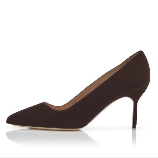 fashion elegant women sandals pumps bb 70 mm chocolate brown grey suede pointed toe pump italy lady shallow mouth designer senior banquet sa, Black
fashion elegant women sandals pumps bb 70 mm chocolate brown grey suede pointed toe pump italy lady shallow mouth designer senior banquet sa, Black