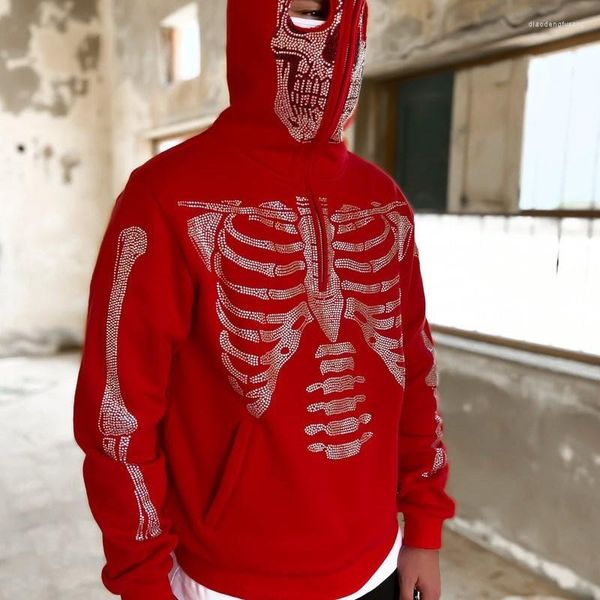 women's hoodies long sleeve rhinestone skeleton zip up hoodie y2k clothes harajuku oversized hooded jacket gothic loose vintage, Black
women's hoodies long sleeve rhinestone skeleton zip up hoodie y2k clothes harajuku oversized hooded jacket gothic loose vintage, Black