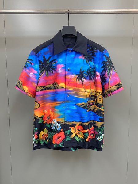 the latest summer designer shirt fashion beach landscape print design us size loose version of mens beautiful asual short sleeved shirt, White;black
the latest summer designer shirt fashion beach landscape print design us size loose version of mens beautiful asual short sleeved shirt, White;black