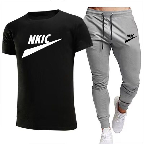 new summer clothing brand men's tracksuit t-shirt trousers sports 2 piece sets jogging short sleeve sweatpants sportswear suitr brand l, Gray
new summer clothing brand men's tracksuit t-shirt trousers sports 2 piece sets jogging short sleeve sweatpants sportswear suitr brand l, Gray