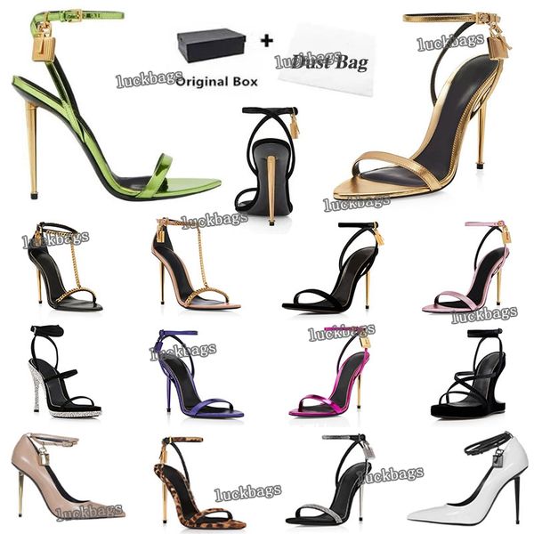 23s elegant tom-fords-heel brand sandals designer women toes shoes padlock pointy naked shoe hardware lock and key woman metal stiletto, Black
23s elegant tom-fords-heel brand sandals designer women toes shoes padlock pointy naked shoe hardware lock and key woman metal stiletto, Black